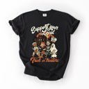 Small Black Support Your Local Trick or Treaters Halloween Costume Night Edition Comfort Colors Tee