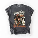 XXL Pepper Dark Gray Support Your Local Trick or Treaters Halloween Costume Night Edition Comfort Colors Tee