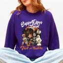  Support Your Local Trick Or Treaters Halloween Costume Graphic Cozy Autumn Nights Sweatshirt