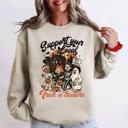XXL Sand Support Your Local Trick Or Treaters Halloween Costume Graphic Cozy Autumn Nights Sweatshirt