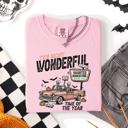 Small Blossom Light Pink The Most Wonderful Time Of The Year Reading Skeleton Halloween Haunted Library Comfort Colors Tee
