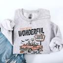 Small Ash Light Gray The Most Wonderful Time Of The Year Reading Skeleton Halloween Haunted Library Sweatshirt