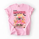 XXL Blossom Light Pink The Most Wonderful Time Of The Year Reading Skeletons Halloween Comfort Colors Tee
