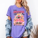 Small Violet Purple The Most Wonderful Time Of The Year Reading Skeletons Halloween Comfort Colors Tee