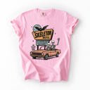 XXL Blossom Light Pink The Skeleton Motel Reading Skeletons Spooky Halloween Graphic Comfort Colors Tee