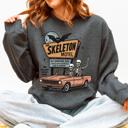  The Skeleton Motel Spooky Halloween Sweatshirt