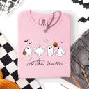 XXL Blossom Light Pink Tis The Season, Cute Ghosts Halloween Comfort Colors Tee