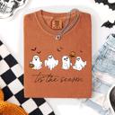 XL Yam Tis The Season, Cute Ghosts Halloween Comfort Colors Tee