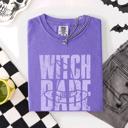  Witch Babe Halloween Mood Vibes Spooky Season Vintage Cozy Nightfall Edition Comfort Colors Tee