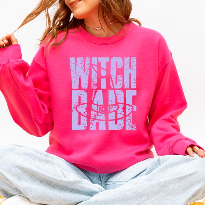 Witch Babe Halloween Mood Vibes Cozy Nightfall Mystic Spirit Edition Extra Sweatshirt