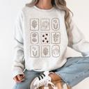  Autumn Flowers Minimalist Sunflowers And Pumpkins In Warm Tones Fall Floral Sweatshirt