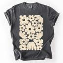  Cream Daisy Allover Floral Vintage Boho Nature Print With Soft Cream Backdrop And Timeless Motifs Comfort Colors Tee