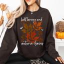 XXXL Dark Chocolate Fall Breeze and Autumn Leaves Halloween Sweatshirt