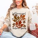 Medium Sand Fall Breeze and Autumn Leaves Halloween Sweatshirt
