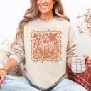 XXL Sand Fall Quote Pumpkin Autumn Minimalist Pretty Cozy Warm Harvest Themed Autumnal Saying Sweatshirt