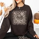 Large Dark Chocolate Fall Quote Pumpkin Autumn Minimalist Pretty Cozy Warm Harvest Themed Autumnal Saying Sweatshirt