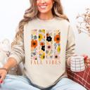 XXL Sand Fall Vibes Floral Stripes Beautiful Autumn Cozy Everyday Wear Soft Warm Lightweight Sweatshirt