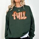 XXL Forest Green Coquette Fall Beautiful Ribbons Colorful Autumn Cozy Layered Ribbon Detail Sweatshirt