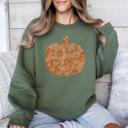  Floral Pumpkin And Autumn Flowers Farmhouse Cozy Handpicked Blooms For Cold Weather Sweatshirt
