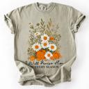  I Will Praise Him In Every Season Psalm 34:1 Watercolor Autumn Comfort Colors Tee