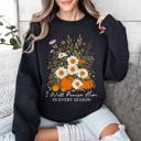XXXL Black I Will Praise Him In Every Season Psalm 34:1 Faith Christian Autumn Pumpkin Fall Sweatshirt