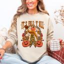 Small Sand It's Fall Y'all Jack O Lantern Halloween Autumn Vintage Inspired Seasonal Sweatshirt