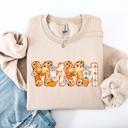 XXXL Sand Mama Pumpkin Pattern Halloween Autumn Festive Cozy Seasonal Pumpkin Theme Sweatshirt
