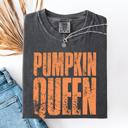 Small Pepper Dark Gray Pumpkin Queen Watercolor Leopard Print Pumpkins Bouquet Autumn Harvest Charm Comfort Colors Tee