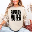 XXL Sand Pumpkin Queen Autumn Floral Sunflowers Harvest Cozy Knit Warm Nights Graphic Sweatshirt