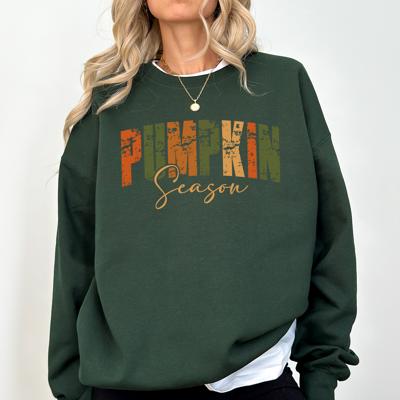 Pumpkin Season Leopard Print Pumpkins With Watercolor Bouquet Autumn Sweatshirt