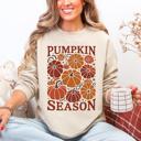 Small Sand Cozy Autumn Floral Sunflower Pumpkin Motif With Autumnal Glow And Rustic Charm Sweatshirt