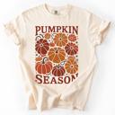Large Ivory Cream Pumpkin Queen Watercolor Leopard Pumpkins and Hand Painted Bouquet Autumn Harvest Comfort Colors Tee