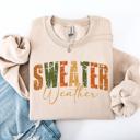 XXL Sand Sweater Weather Fall Retro Varsity Autumn Pumpkin Cozy Vintage Harvest Seasonal Americana Fall Vibes Sweatshirt