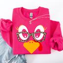 XXXL Crunchberry Bright Pink Thanksgiving Teacher Turkey Leopard Print Autumn Festive Cozy Classroom Style Sweatshirt