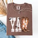 XXXL Espresso Brown Y'all Cowboy Boots Western Halloween Autumn Fall Watercolor Graphic Comfort Colors Tee