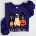  Duck Duck Boo Halloween Goose Ghost Witch Trick or Treat Spooky Season Sweatshirt