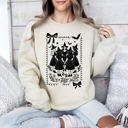 XXL Sand Halloween Witches Vintage Ghost Pumpkin Retro Spooky Season Cozy Graphic Sweatshirt