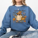 XXXL Indigo Blue Boujee Ghost Fancy Halloween Vintage Pumpkin Retro Spooky Costume Fall Graphic Sweatshirt
