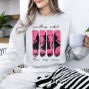 Large Ash Light Gray What If The Anxious Skeleton Ghost Western Vintage Pumpkin Cowgirl Spooky Graphic Sweatshirt