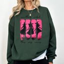 Medium Forest Green What If The Anxious Skeleton Ghost Western Vintage Pumpkin Cowgirl Spooky Graphic Sweatshirt