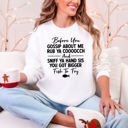  Before You Gossip Fish To Fry Dirty Sassy Unapologetic Sarcastic Statement Sweatshirt