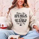 XXL Sand Before You Gossip Fish To Fry Dirty Sassy Unapologetic Sarcastic Statement Sweatshirt