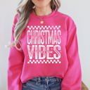  Christmas Vibes Retro Vintage Festive Cozy Holiday Spirit Graphic Premium Sweatshirt
