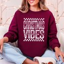  Christmas Vibes Retro Vintage Festive Cozy Holiday Spirit Graphic Premium Sweatshirt