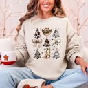 XXXL Sand Cowboy Christmas Santa Western Trees Boots Hat Country Living Holiday Sweatshirt