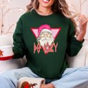 Large Forest Green Def Jolly Santa Retro Christmas Cheery Nostalgic Holiday Pun Limited Edition Sweatshirt
