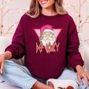 Medium Maroon Def Jolly Santa Retro Christmas Cheery Nostalgic Holiday Pun Limited Edition Sweatshirt
