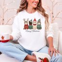  Meowy Christmas Santa Cats Paws Cozy Feline Cheer For Pet Lovers Everywhere Sweatshirt
