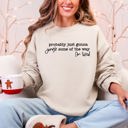 XXXL Sand Probably Just Going To Jingle Some Of The Way Tired Christmas Santa Sweatshirt