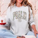 Psalm 23 Camo Christmas Faith Gospel Cozy Vintage Holiday Seasonal Graphic Sweatshirt